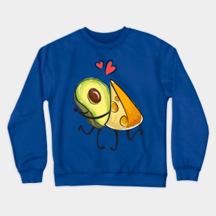 avocado cheese lover couple Crewneck Sweatshirt